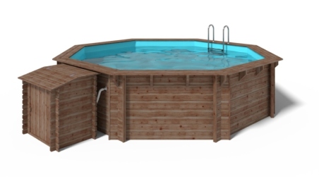 Piscina in legno 5.37x5.37 - H.1.31 m autoportante