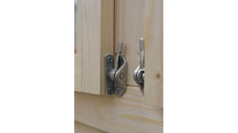 Casetta da giardino in legno con veranda e tettoia - 48m2 - 6x6m - 40mm - colore: naturale