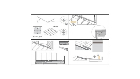 Casetta da giardino in legno con veranda e tettoia - 42m2 - 6x5m - 40mm - colore: naturale