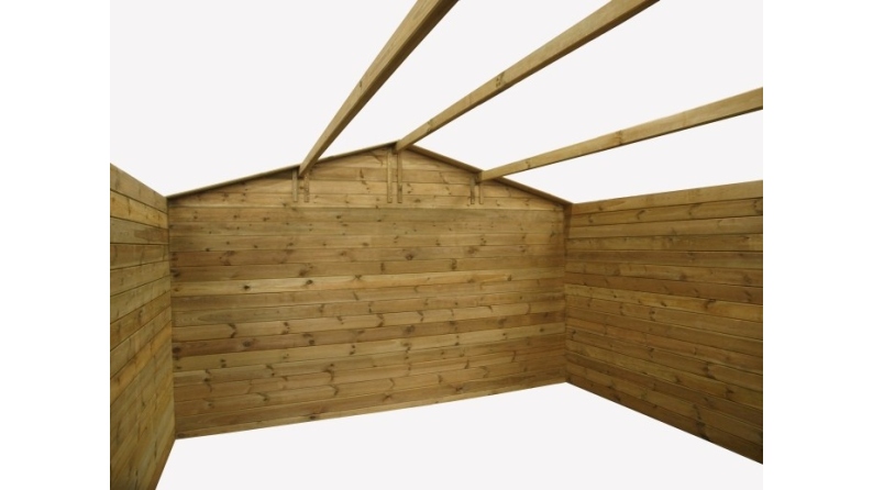 Casetta da giardino in legno - 16m2 - 4x4m - 28mm - colore: naturale