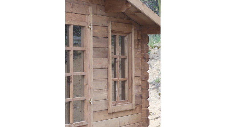 Casetta da giardino in legno - 20m2 - 5x4m - impregnata - 28mm - colore: marrone