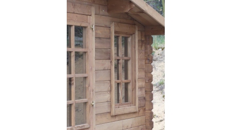 Casetta da giardino in legno - 20m2 - 5x4m - impregnata - 28mm - colore: marrone
