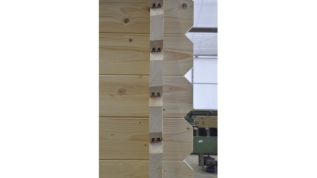 Casetta da giardino in legno - 25m2 - 5x5m - 40mm - colore: naturale