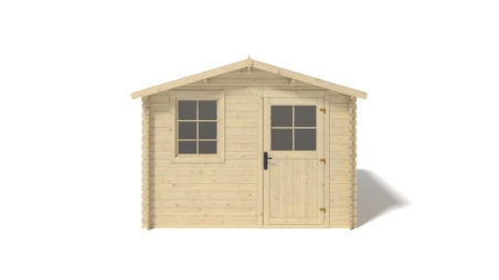 Casetta da giardino in legno - 7.5m2 - 3x2.5m - 28mm - colore: naturale