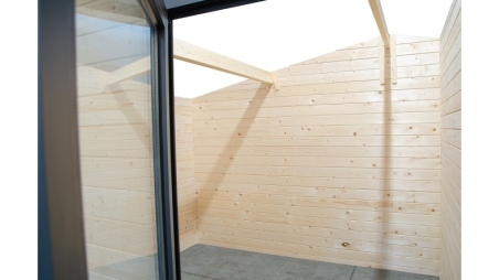 Casetta da giardino in legno - 15m2 - 5x3m - 28mm - colore: naturale