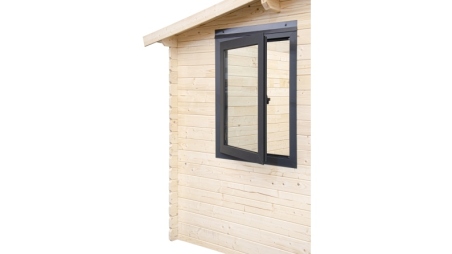 Casetta da giardino in legno - 15m2 - 5x3m - 28mm - colore: naturale
