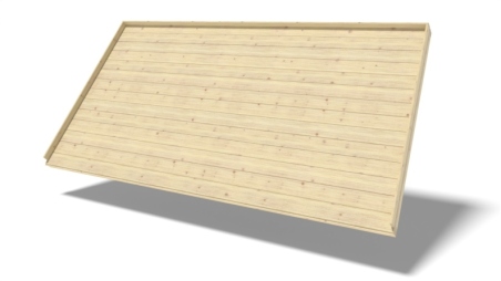 Pavimento di legno, 28 mm -  set 3m2 - non trattata con impregnante
