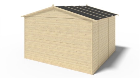 Chiosco per mercatini 9.42 m2 - 3.11x3.03 m - 19 mm