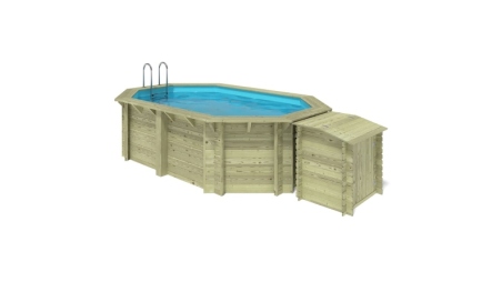 Piscina in legno Nemo 4.3x3 - H.1.18 m con profilo da cementare