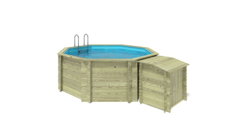 Piscina in legno Coral 3.25x3.25 - H.1.18 m autoportante