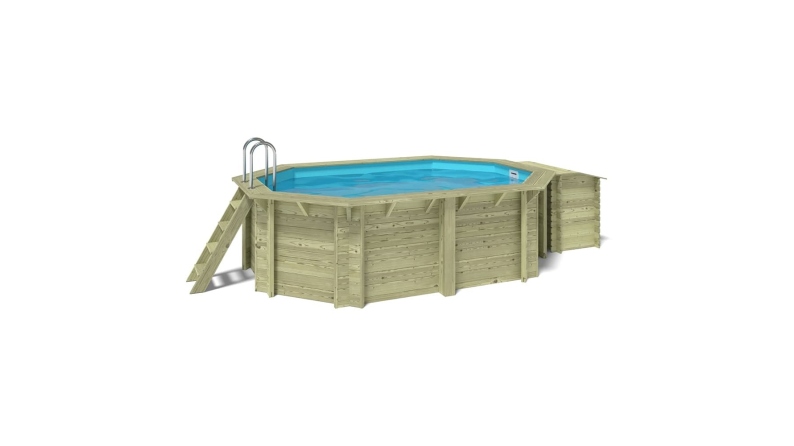 Piscina in legno Nemo 4.3x3 - H.1.31 m con profilo da cementare