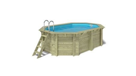 Piscina in legno Nemo 4.3x3 - H.1.18 m fissate su calcestruzzo esistente