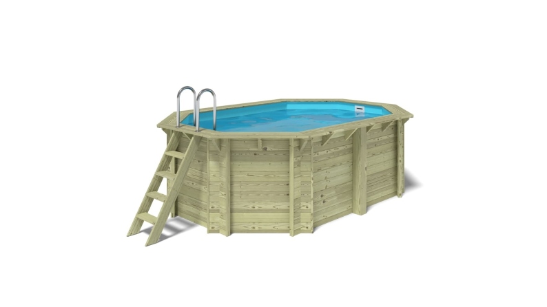 Piscina in legno Nemo 4.3x3 - H.1.31 m fissate su calcestruzzo esistente