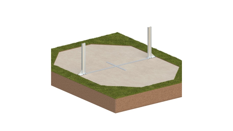 Piscina in legno Nemo 5.79x3.49 - H.1.45 m su telaio senza cementazione