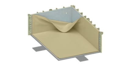 Liner 75/100 PVC, colore Sabbia, per piscina BAS7305