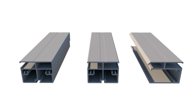 Copertura telescopica per piscina Horizon - 7.43x3.5 m - Policarbonato alveolare da 8 mm - per la piscina BAS7308