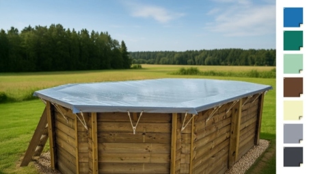 Telo invernale  8.66 x 4.51 m per piscina  BAS7309