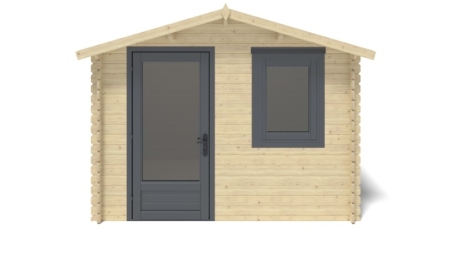 Casetta da giardino in legno - 7.5m2 - 3x2.5m - 28mm - colore: naturale