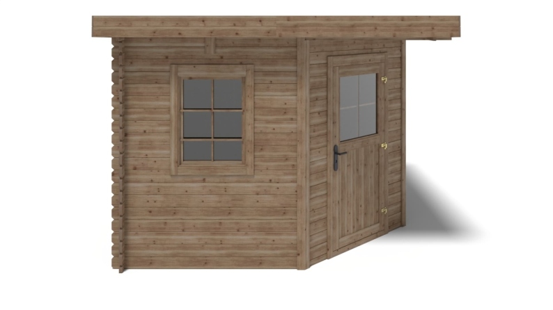 Casetta da giardino in legno - 8m2 - 3x3m - impregnata - 28mm - colore: marrone