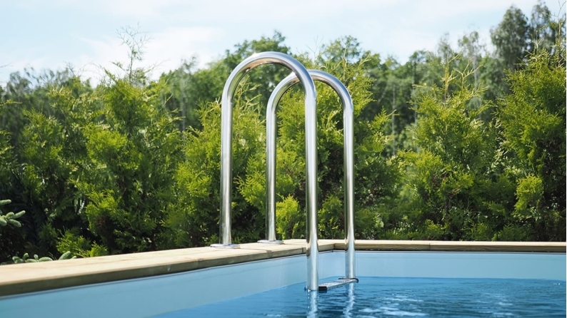 Scaletta per piscina in acciaio inossidabile a 3 gradini