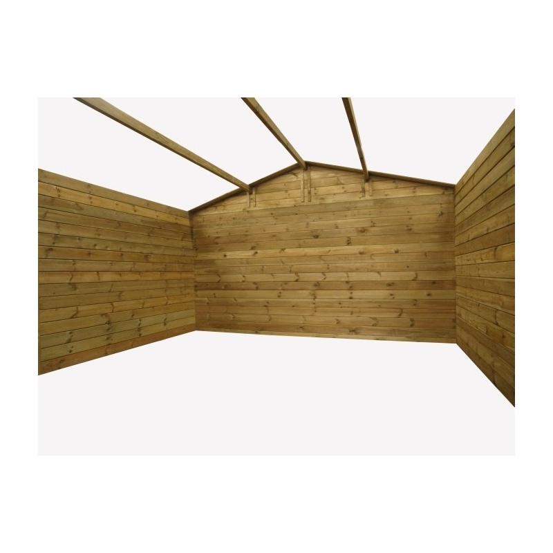 Casetta da giardino in legno - 16m2 - 4x4m - impregnata - 28mm - colore: 