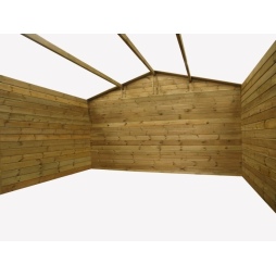 Casetta da giardino in legno - 16m2 - 4x4m - impregnata - 28mm - colore: 