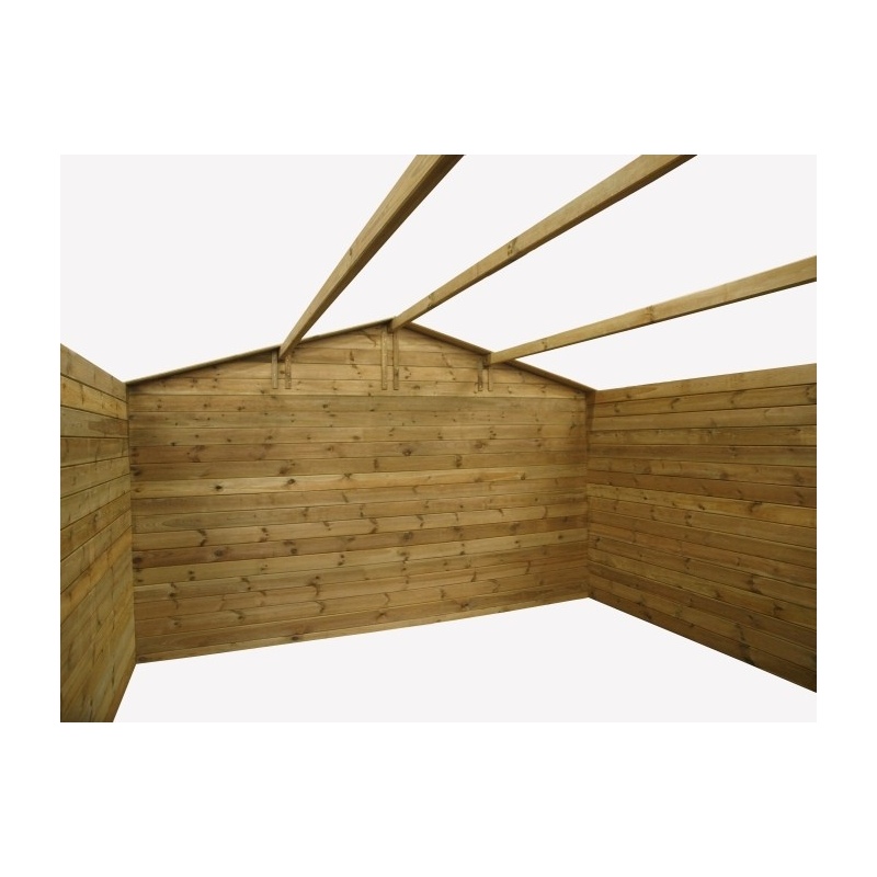 Casetta da giardino in legno - 16m2 - 4x4m - impregnata - 28mm - colore: 