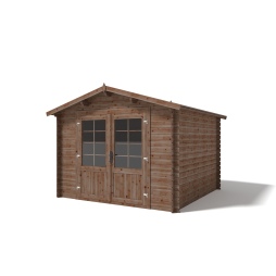 Casetta da giardino in legno - 9m2 - 3x3m - impregnata - 28mm - colore: 