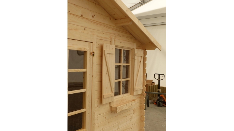 Casetta da giardino in legno - 12m2 - 4x3m - 28mm - colore: naturale