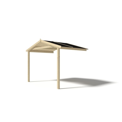 Tettoia di terazzo in legno - 3x3m - colore naturale