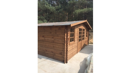 Casetta da giardino in legno - 20m2 - 5x4m - impregnata - 28mm - colore: marrone