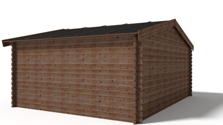 Casetta da giardino in legno - 20m2 - 5x4m - impregnata - 45mm - colore: marrone