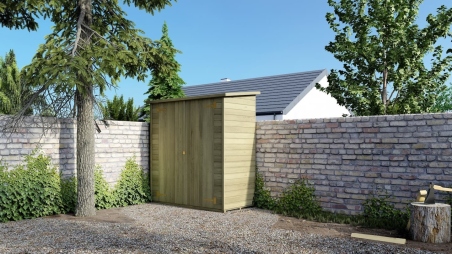 Armadio porta attrezzi da esterno 1.66x0.82 m H.1.86 - con pavimento e parete posteriore