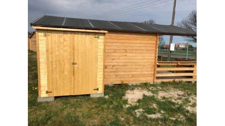 Armadio porta attrezzi da esterno 1.66x0.82 m H.1.86 - con pavimento e parete posteriore