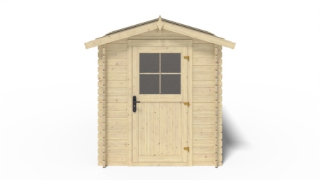 Casetta da giardino in legno - 4.75m2 - 1.9x2.5m - 28mm - colore: naturale