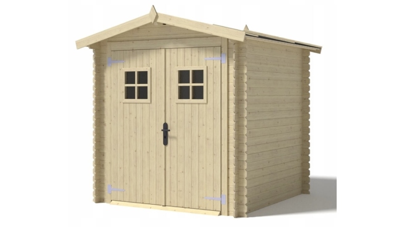 Casetta da giardino in legno - 4m2 - 2x2m - 19mm - colore: naturale