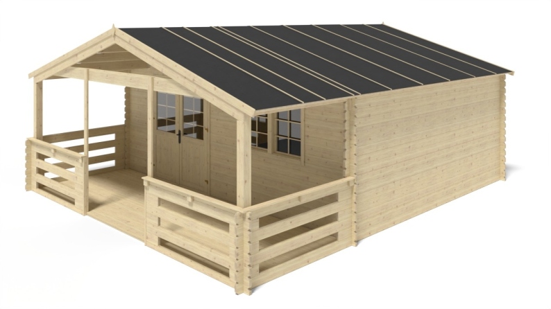 Veranda - 12 m2 - 6m x 2m - colore: naturale