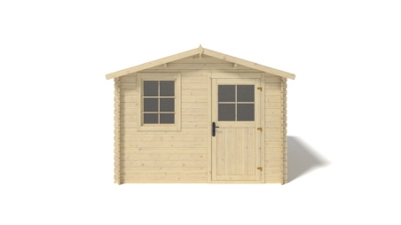 Casetta da giardino in legno - 6m2 - 3x2m - 28mm - colore: naturale