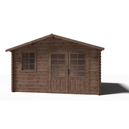 Casetta da giardino in legno - 11.7m2 - 3.9x3m - impregnata - 34mm - colore: 
