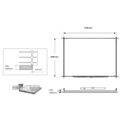 Casetta da giardino in legno - 11.7m2 - 3.9x3m - impregnata - 34mm - colore: 