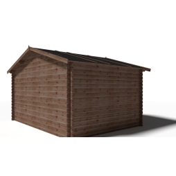 Casetta da giardino in legno - 11.7m2 - 3.9x3m - impregnata - 34mm - colore: 