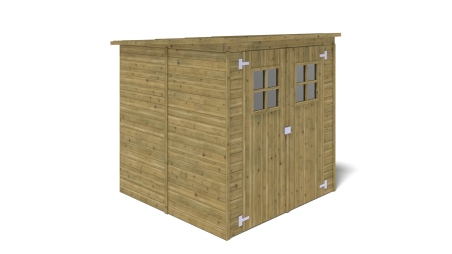 Casetta da giardino in legno 3.42 m2 - 1.9x1.8 m - 12.5 mm - Impregnata