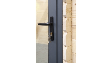 Casetta da giardino in legno - 17.4m2 - 5.79x3m - 28mm - colore: naturale