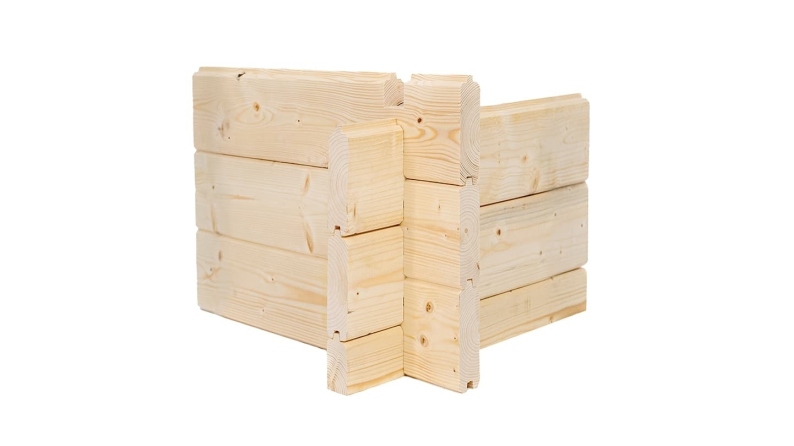 Casetta da giardino in legno - 12m2 - 4x3m - 34mm - colore: naturale