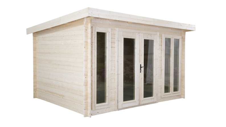 Casetta da giardino in legno - 16m2 - 4x4m - 34mm - colore: naturale