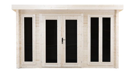 Casetta da giardino in legno - 16m2 - 4x4m - 34mm - colore: naturale