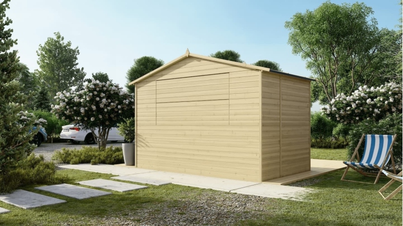 Chiosco per mercatini 5.72 m2 - 3.11x1.84 m - 19 mm