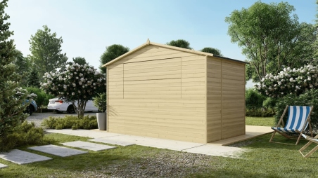 Chiosco per mercatini 5.72 m2 - 3.11x1.84 m - 19 mm