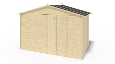 Chiosco per mercatini 5.72 m2 - 3.11x1.84 m - 19 mm