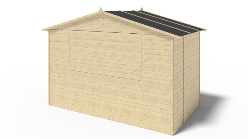 Chiosco per mercatini 5.72 m2 - 3.11x1.84 m - 19 mm